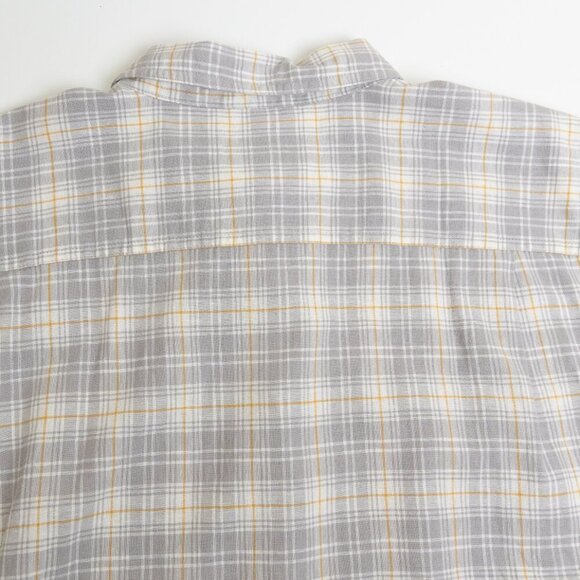 Patagonia Mens Back Step Collared Shirt Beyond Horizons Salt Grey Hemp Cotton XL - Picture 12 of 16
